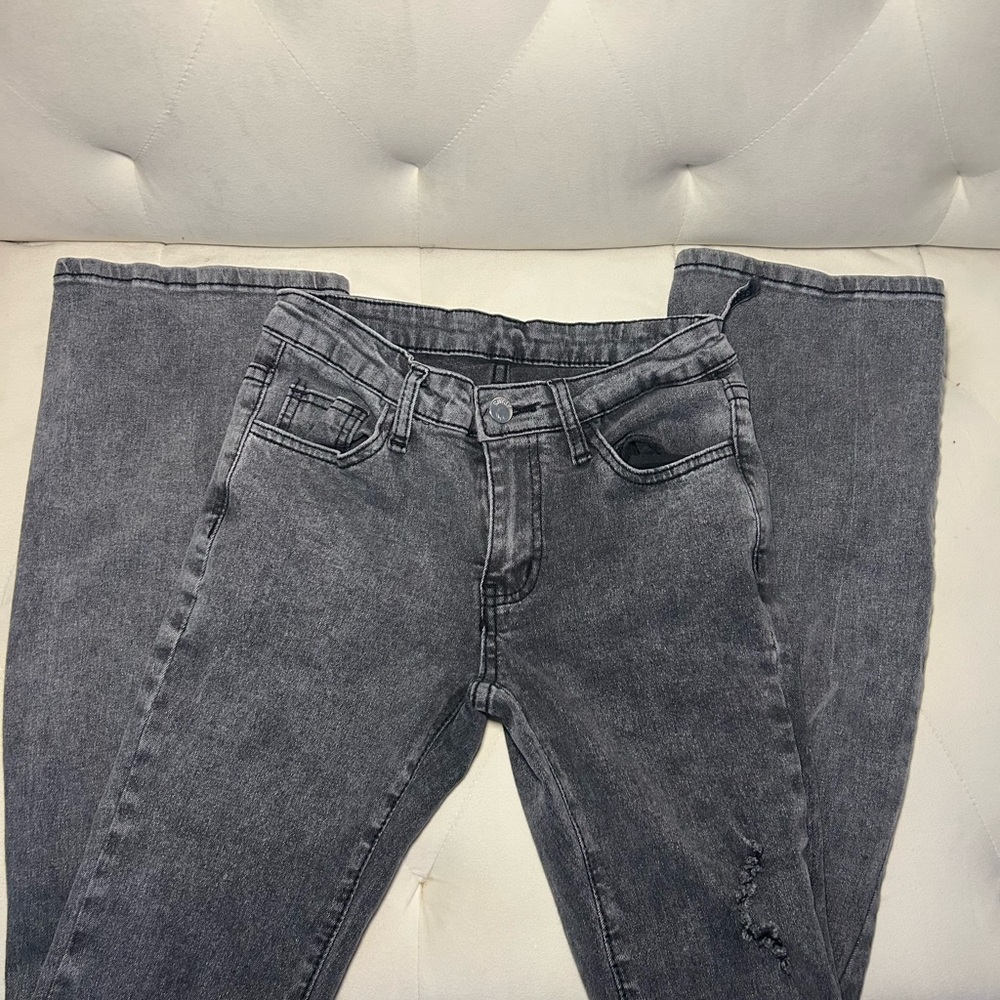 Stylish Gray Denim Jeans